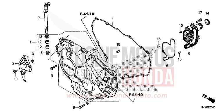 PANNEAU CARTER-MOTEUR D. (CRF1000A/A2/AL/AL2) de Africa Twin MAT BALLISTIC BLACK METALLIC (NHA86) 2019